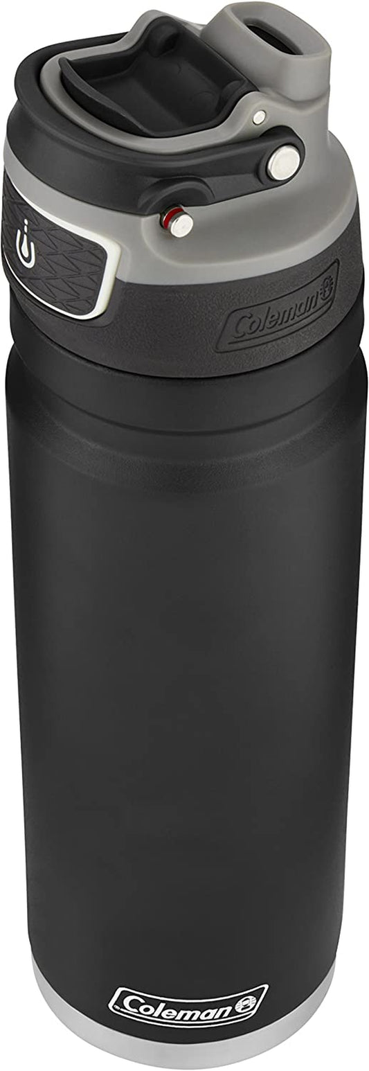 Coleman Freeflow Autoseal 24 oz Stainless Steel Water Bottle - Black